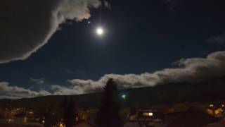 Full moon over Vitosha mountain