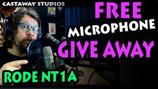 FREE Professional Microphone Giveaway - Rode NT1A free offer to first 1000 subs