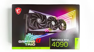 MSI GeForce RTX 4090 GAMING X TRIO - Unboxing & Benchmark Tests I ASMR