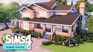 Large Craftsman  Big Family Home 👨‍👩‍👧‍👦 | The Sims 4 Growing Together Speed Build