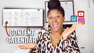 CREATE CONTENT CONSISTENTLY! | How to create a content calendar for Blog and Youtube