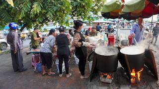 Budget Breakfast in Phnom Penh: $1 Pork Intestines Porridge!