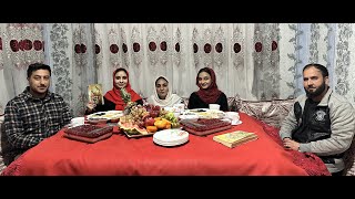 تجلیل از شب چله/ یلدا در صندلی کنار فامیل😍❤️