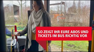 „Bitte vorn einsteigen!“ So zeigt Ihr Euer Abo oder Ticket im Bus am besten vor!