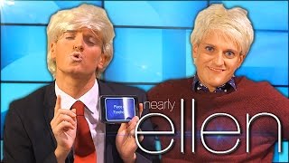 Ellen plays "Heads Up" with Donald Trump (The Ellen Degeneres Show Impression) (PARODY)