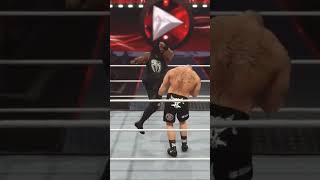 Roman Reigns destroy Brock Lesnar #wwe #wrestling #wweraw #my #video #wwe2k24 #royalrumble