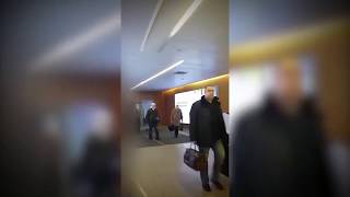 Видео прибытия Плотницкого в Мосвку 23.11.2017