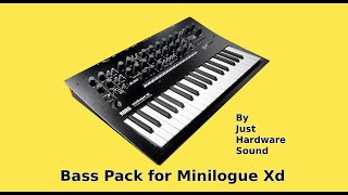 Bass Pack for Minilogue Xd. 48 Bass Programs, Plus 1 Bonus Program! Sound demo, no talking.