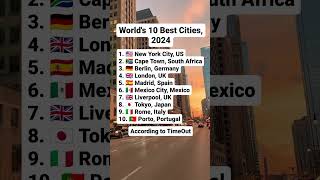 World's 10 best cities, 2024. #world #top10 #best #cities #bestcities #2024 #reelsinstagram #shots