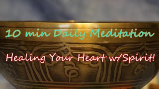 MEDIUM BOWL #HHM14 ~ Healing Heart w/Spirit 10 min Daily Meditation! Available: www.templesounds.net