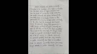 public University and private university paragraph #youtubeshorts #education #paragraphs #2023 #clas