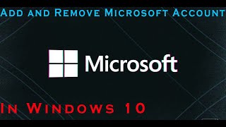 How to Add and Remove the Microsoft Account in Windows 10👌👌👌👌👌