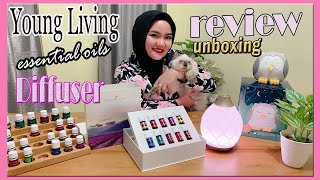 Diffuser Young Living & Essential oils unboxing,review & Cara Pemakaian