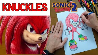 How to Draw Knuckles from Sonic the Hedgehog - The BEST tips for BEGINNERS