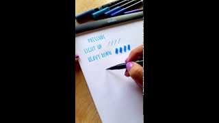 How to apply pressure to create thin and thick strokes