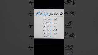 Petrol prices of different countries today