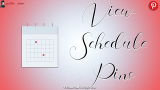 How to check your scheduled pins? | Pinterest Scheduler