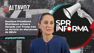 Sostiene Presidenta Sheinbaum primera llamada con Trump tras su victoria en elecciones de EEUU