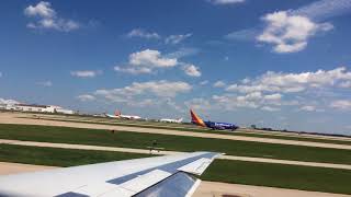 American Airlines MD-80 Taxi and Takeoff Kansas City