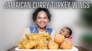 JAMAICAN CURRY TURKEY WINGS WITH BABY SNACKS |