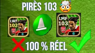 Comment entraîner R. Pirès à 103 notes maximales🔥😍dans efootball 2024 mobile