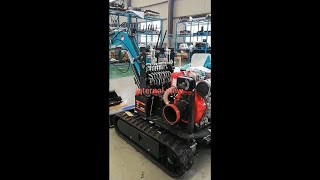 Chinese Shanyi SY10-5 0.8 ton mini excavator Internal view, External view, Excavating test review.