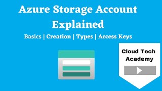 What is Azure storage account and how to create it