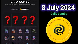 Pixel tap daily combo cards 8 July 2024 | pixelverse daily combo today