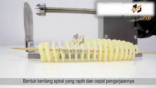 JUAL ALAT PEMOTONG KENTANG SPIRAL VGC F100 JAJANAN KEKINIAN VIRAL UNTUNG BESAR