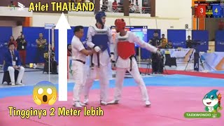 21th ASEAN UNIVERSITY GAMES TAEKWONDO UNDER 74 MALE || THAILAND VS INDONESIA