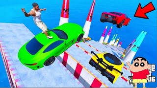 SHINCHAN FRANKLIN TRIED THE IMPOSSIBLE SPEED BOOSTER STAR JUMP PARKOUR CHALLENGE GTA 5