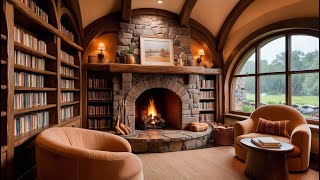 Rain on a Warm Room in the Woods | Fireplace & Nature Soundscapes