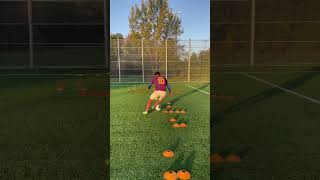 the COLDEST drill🥶to improve dribbling speed #soccerskills #soccer #football #skills #skill #shorts