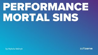 Performance mortal sins by Mykola Melnyk