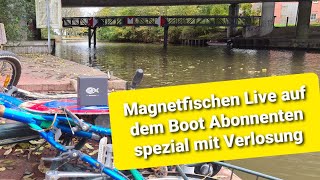 MAGNETFISCHEN LIVE AUF DEM BOOT