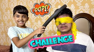 Blindfold Hitting Challenge Gone Wrong 😂 | Yaatri