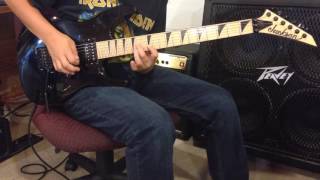 Iron Maiden - The Trooper Adrian Smith Guitar Solo Cover (Live After Death)