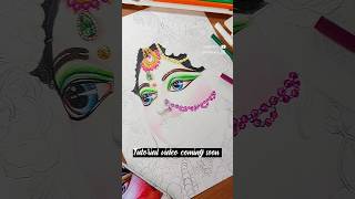 Radhe rani pencil colour drawing ❤️🌸 #radharani #shorts