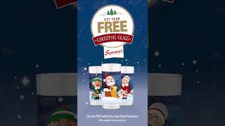 Get your FREE Christmas Glass 🎄