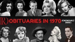 Obituaries in 1970-Famous Celebrities/personalities we've Lost in 1970-EP-1