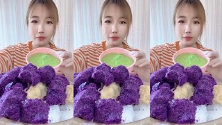 🧊❄️🥶Mukbang ice/hard shaved ice/matcha powder/ice Asmr/eating ice/sound crunchy