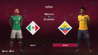 FIFA 23 | FINAL COPA DEL MUNDO QATAR 2022 | MEXICO VS ECUADOR | 4K 60FPS | PS5