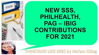 New SSS, Philhealth, Pag-Ibig Contribution 2021 @THINKTANKLIKEBEES