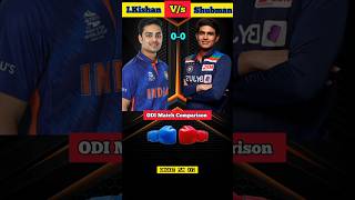 🔥 Ishan Kishan vs Shubman Gill ODI 🏏 Comparison. #shorts #youtubeshorts #cricket #ipl #viral