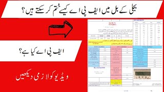 What is fuel price adjustment in electric protected or unprotected consumer bill and why?