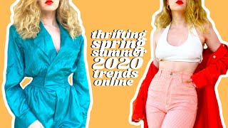 THRIFTING SUMMER 2020 TRENDS ONLINE! 2020 trends thrift haul