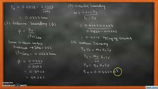 Numerical psychrometric property of air | Applied Thermodynamic | GTU Question paper |2022 |3161910