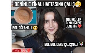 Benimle bir hafta|| finallere çalışıyorum|| vlog