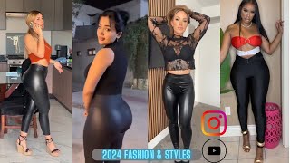 Why Faux Leather Leggings Hyped On Instagram | How To Style Leggings For Daily Use 2024 | GRWM Blog