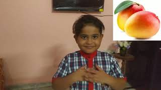 Hindi rhyme on mango by kiddo veer Jay